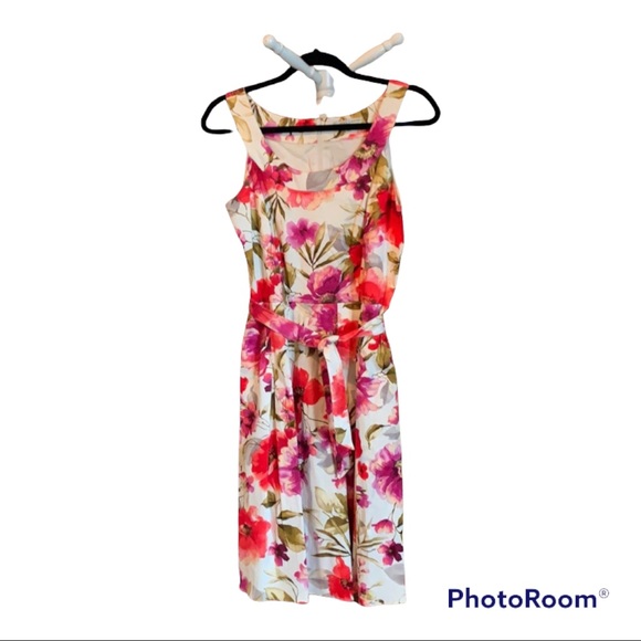 $4.99 shipping…Sleeveless Spring dress by Sandra Darren with side pockets - Picture 1 of 10